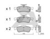 AISIN BPTO-2004 Brake Pad Set, disc brake